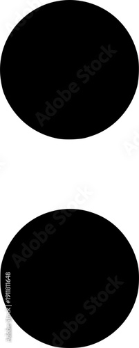 Colon icon vector black silhouette print design
