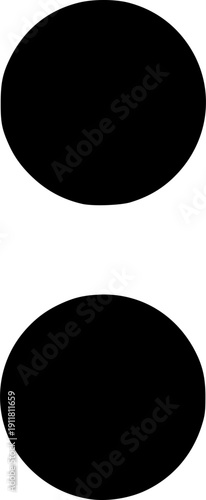 Colon icon vector black silhouette print design
