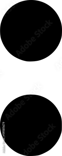 Colon icon vector black silhouette print design
