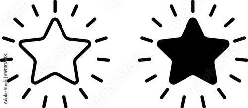 Stunning starburst icons for ratings and reviews