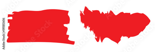 Free Download Red Paint Brush Stroke Background . Collection of red grunge paint brush strokes isolated on white background, perfect for banners, text overlays, labels and modern graphic design.

 - GFXLoad