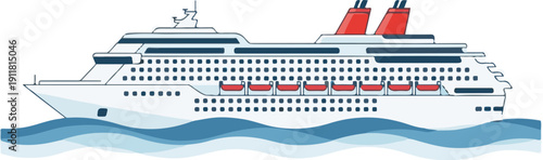 cruise ship in the sea