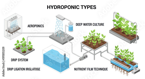Hydroponic Systems for Plant Cultivation Methods.