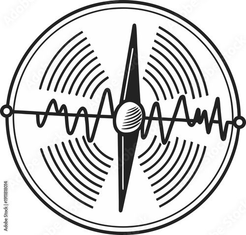 Minimalist icon depicting a vector file format placeholder