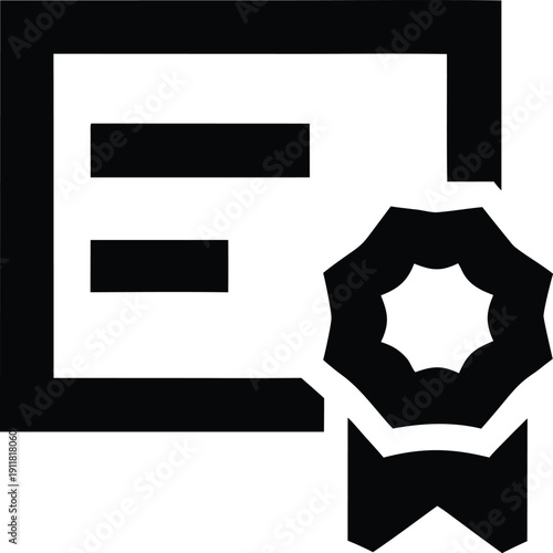 structured data badge silhouette vector illustration on transparent background