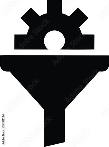 sensitive content filter silhouette vector illustration on transparent background