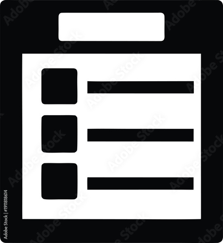 reader feedback form silhouette vector illustration on transparent background