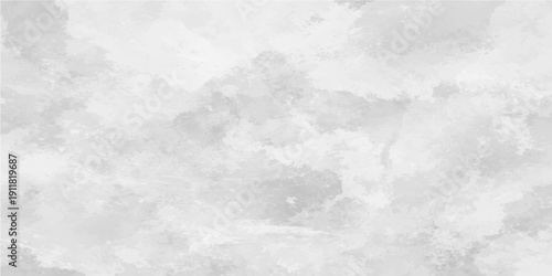 A grunge old paper texture blends with a white marble background to create a cold winter stone pattern featuring light gray clouds and a weathered paint surface