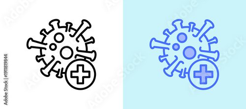 Viral Infection whitegreen icon