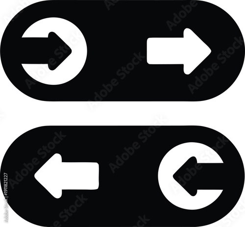 dark mode toggle silhouette vector illustration on transparent background