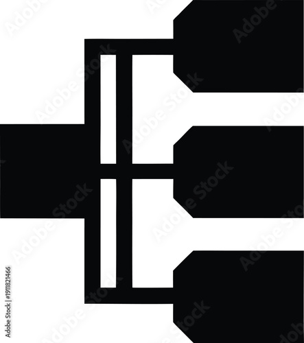 content clustering silhouette vector illustration on transparent background