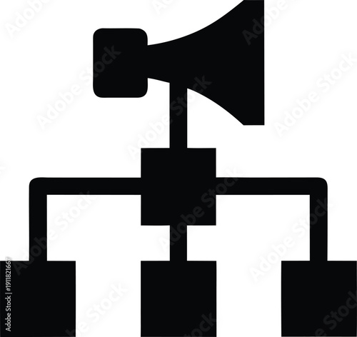 content atomization silhouette vector illustration on transparent background