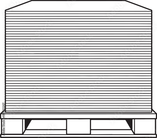 Metal Ruler Bottom View Black and White Line Art