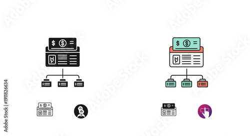 Financial planning concept with money and budget
