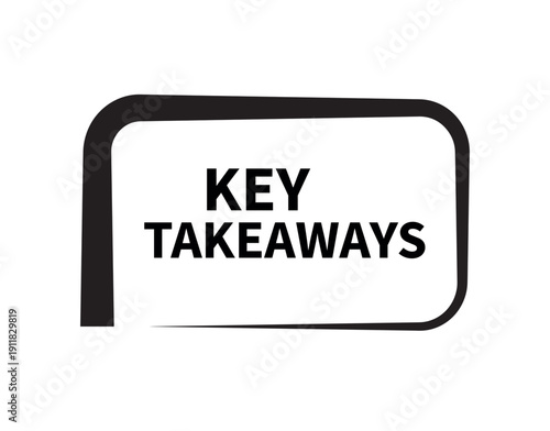 Key takeaways text on white background