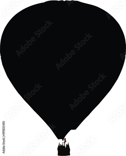 Serene hot air balloon floats gently through the vibrant sunrise sky with majestic views