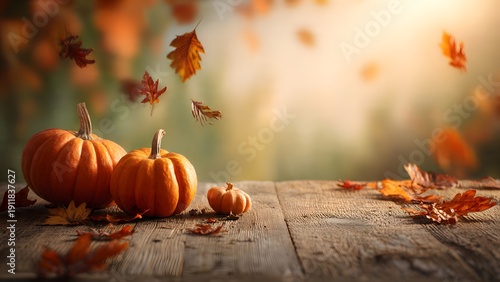 Autumn Pumpkin Background