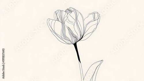Tulip Outline
