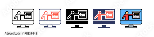 Online Training multiple icon
