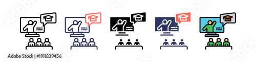 Virtual School multiple icon