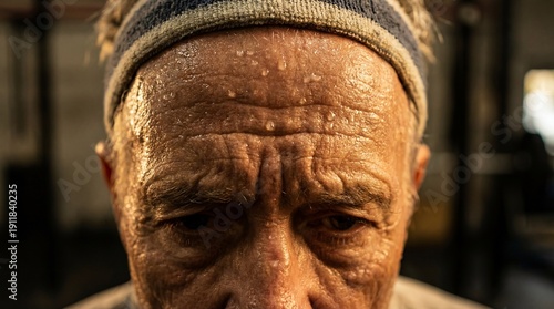 A close-up view of an elder...