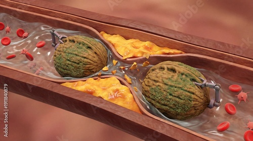 A detailed medical illustra...
