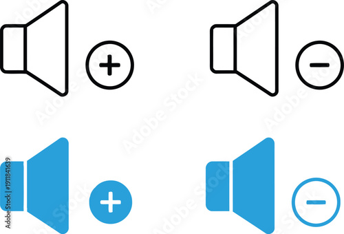 Speaker and volume control symbol sound