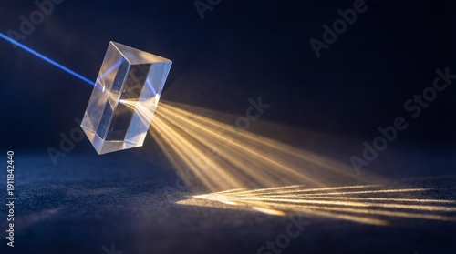 A prism elegantly diffracts...