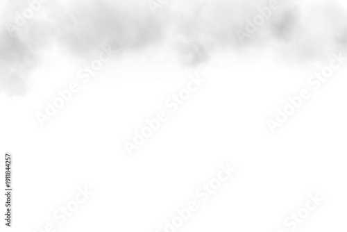 Floating Steam and Smoke Cloud Cutout Transparent PNG.