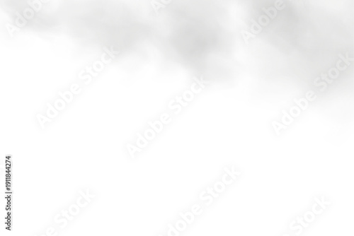 Floating Steam and Smoke Cloud Cutout Transparent PNG.