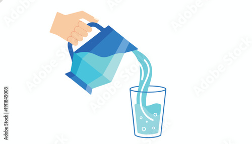 Optimizing Resource Flow: Data Allocation and Supply Chain Efficiency Concept Vector