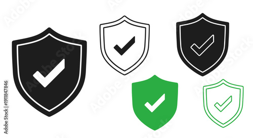Shiny Silver Heraldic Shield Icon Vector