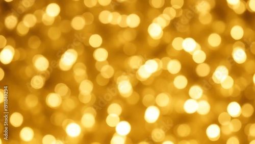 Golden bokeh lights background blurry