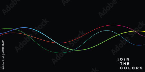 Technology abstract lines on white background. Undulate Grey Wave Swirl, frequency sound wave, twisted curve lines with blend effect	.