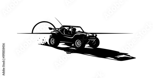 Dynamic Off-Road Dune Buggy Action