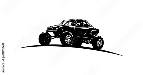 Off-Road Dune Buggy Vehicle Silhouette