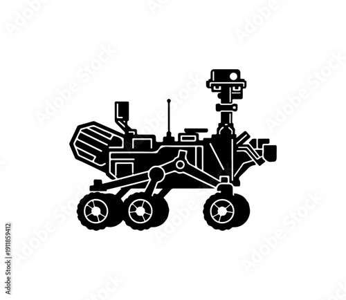 Mars Rover Illustration - Space Exploration Vehicle