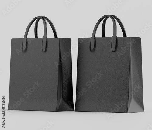 Fotografía shopping bag mockup 3d render