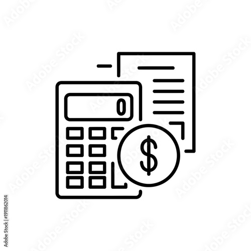 Payroll Processing Concept Icon on White Background
