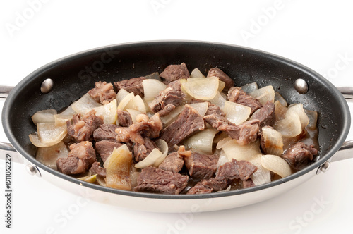 牛肉とタマネギの炒め物