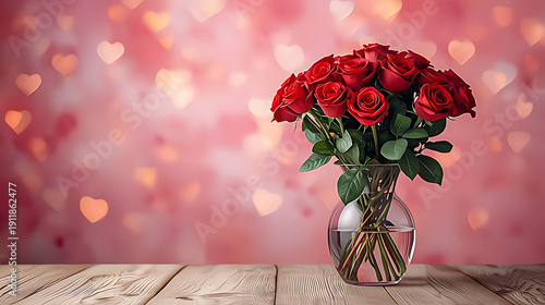 bouquet of roses in a vase