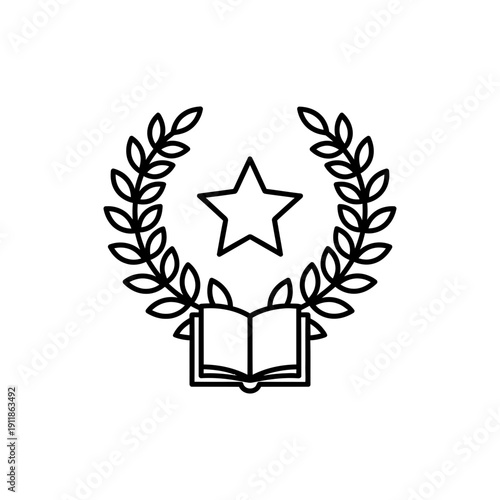 Recognition Program Icon on White Background