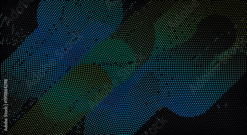 Geometric Radial Halftone Texture Radial halftone