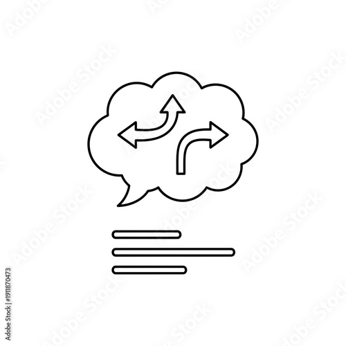 Conflict Resolution Icon on White Background for Workplace Management