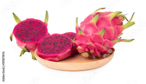 dragon fruit isolated on white background