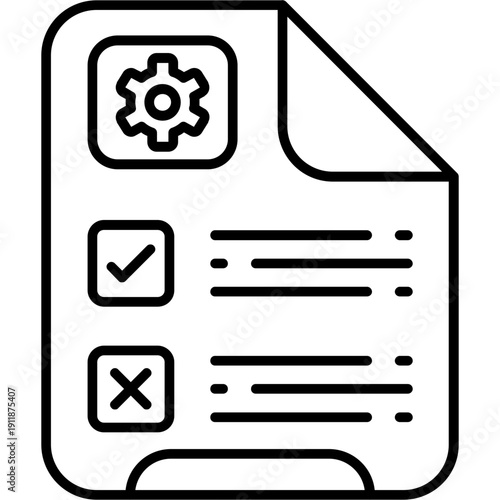 Test result Outline Icon