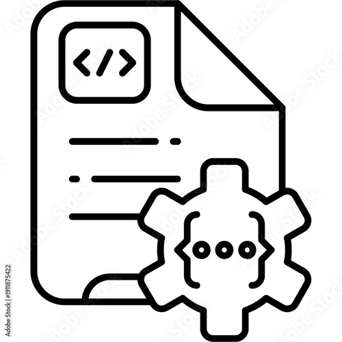 Script file Outline Icon