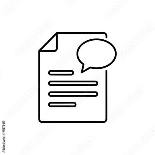 Witness Statement Concept Icon on White Background