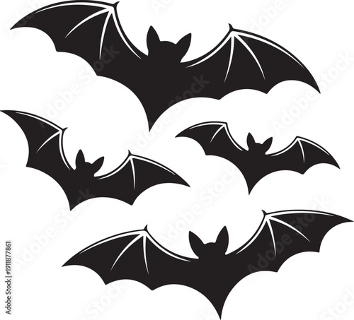 halloween bat and bats
