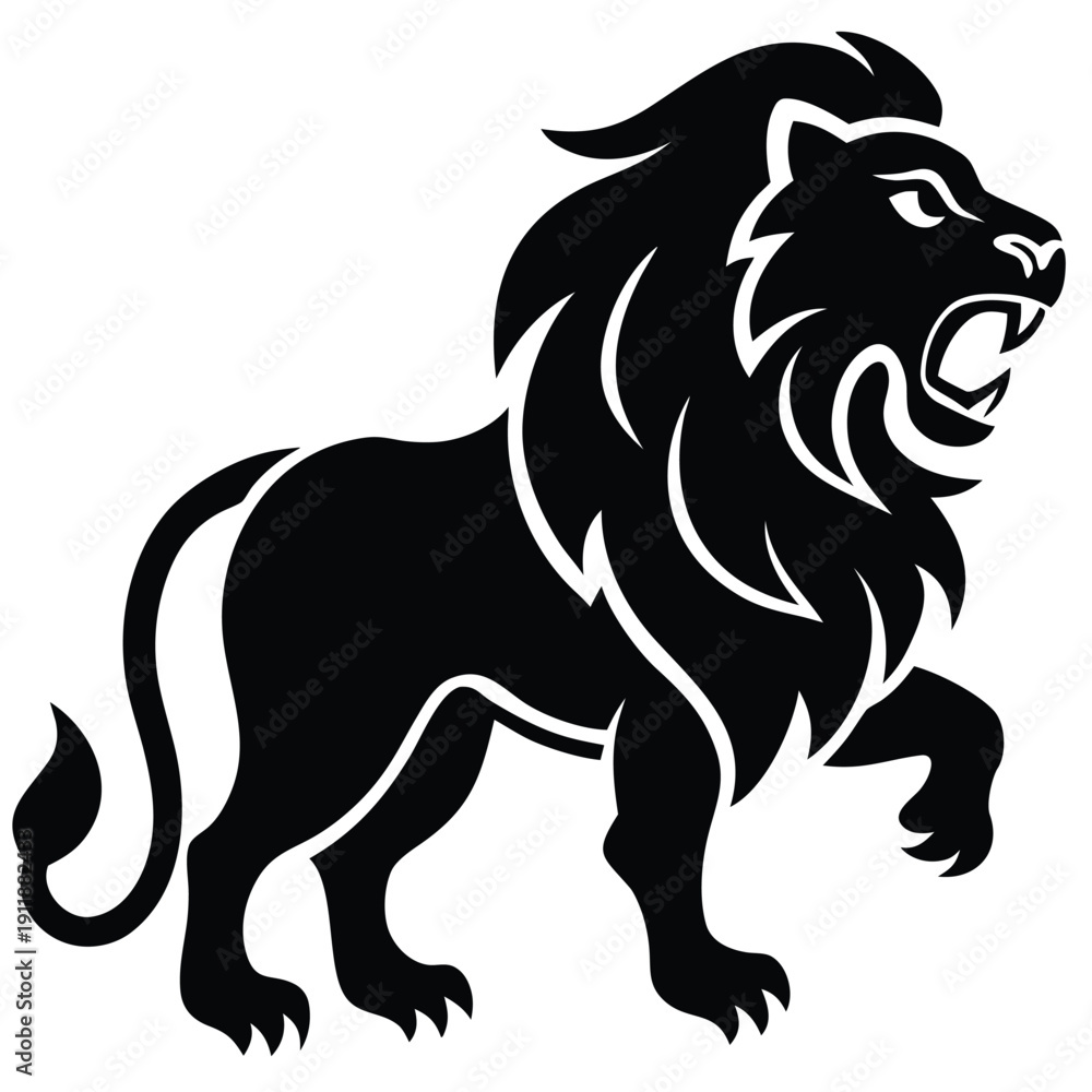Obraz premium lion vector illustration